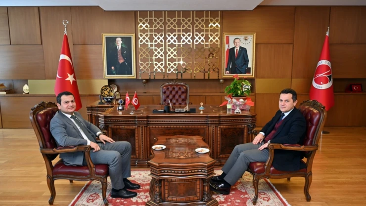 İbrahim Hatipoğlu'ndan Rektör Topal'a Ziyaret