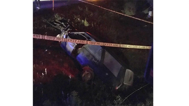 İftar dönüşü kaza: 1 ÖLÜ, 2 YARALI