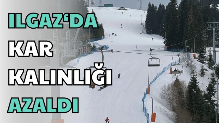 Ilgaz'da Kar Kalınlığı Azaldı