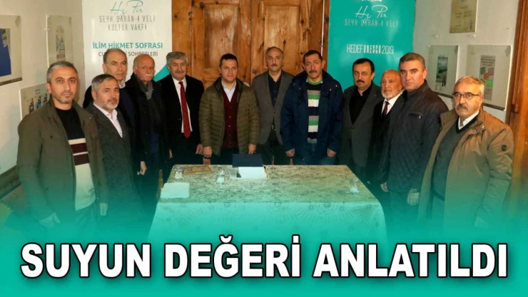 İlim Hikmet'te Suyun Değeri Konuşuldu