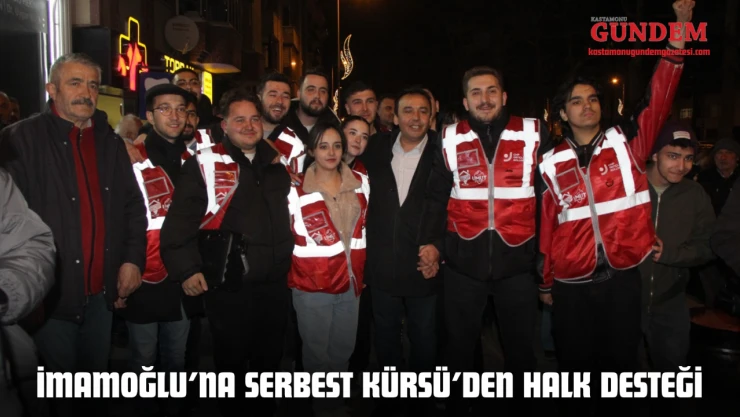 İmamoğlu'na Serbest Kürsü'den Halk Desteği