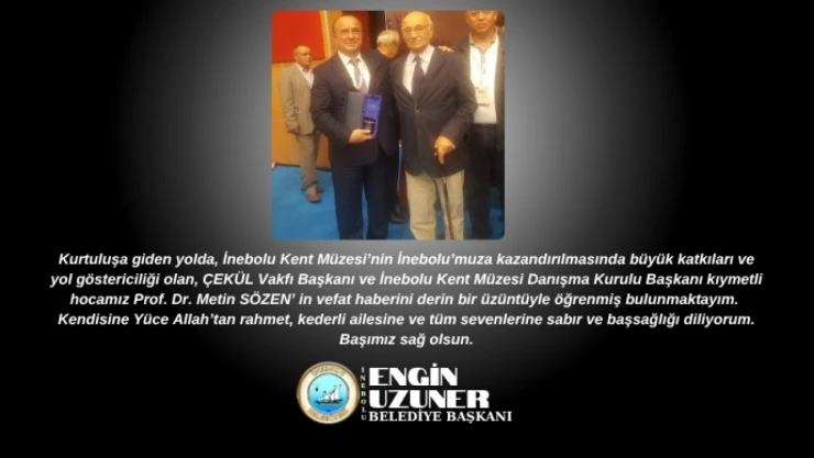 İnebolu Belediye Başkanı Uzuner'den Başsağlığı Mesajı