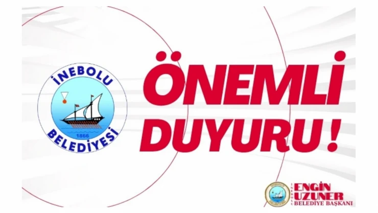 İnebolu Belediyesi'nden Park Uyarısı!