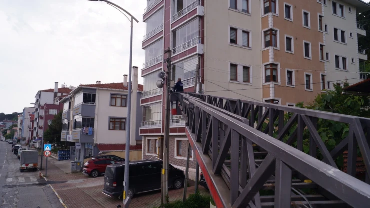 İnebolu'da Hoparlörlerin Bakımı Yapıldı