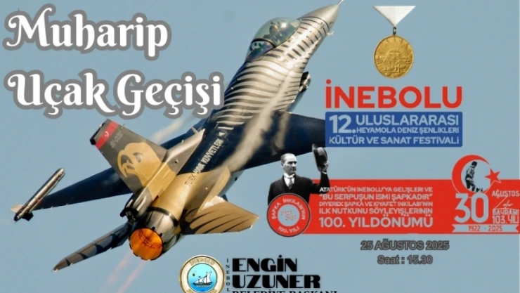 İnebolu'da Uçak Geçit Töreni Provası Yapılacak