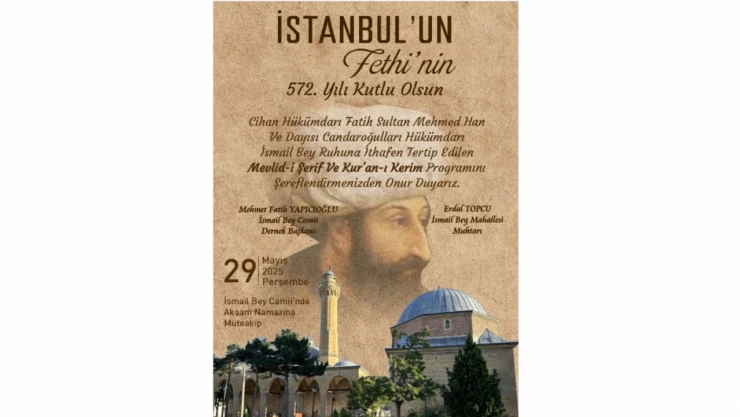 İstanbul'un Fethi Programı Düzenlenecek