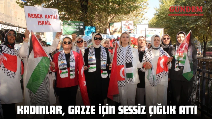 Kadınlar, Gazze İçin Sessiz Çığlık Attı