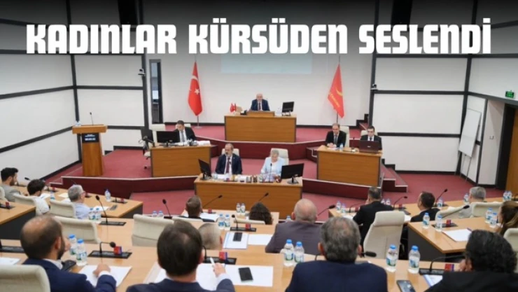 Kadınlar Kürsüden Seslendi