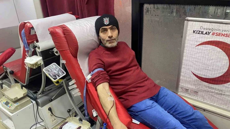 Kan Bağışına Destek Verdiler