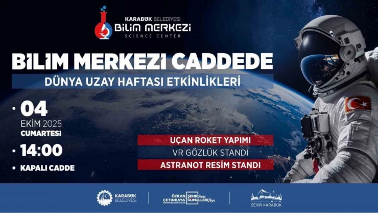 Karabük Belediyesi'nden Dünya Uzay Haftasına Özel Program
