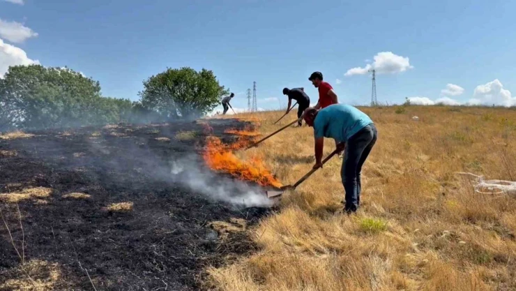 Karabük'te Anız Yangını Söndürüldü