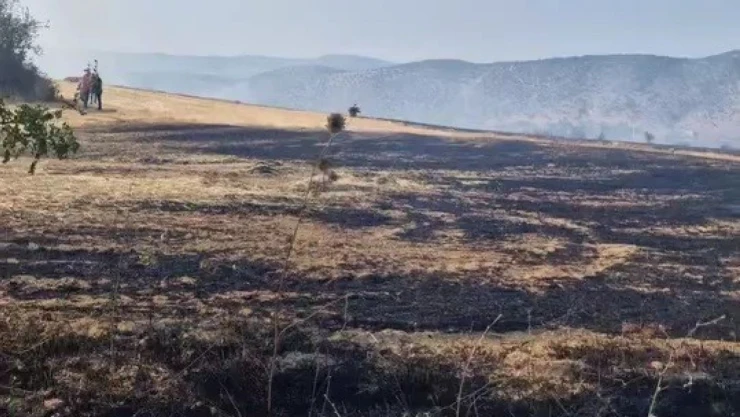 Karabük'te Çıkan Anız Yangını Kontrol Altına Alındı