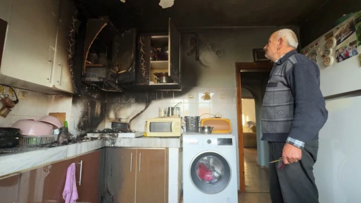 Karabük'te Bir Evin Mutfağında Yangın Çıktı