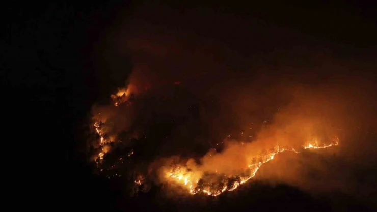 Karabük'te Orman Yangını Böyle Görüntülendi