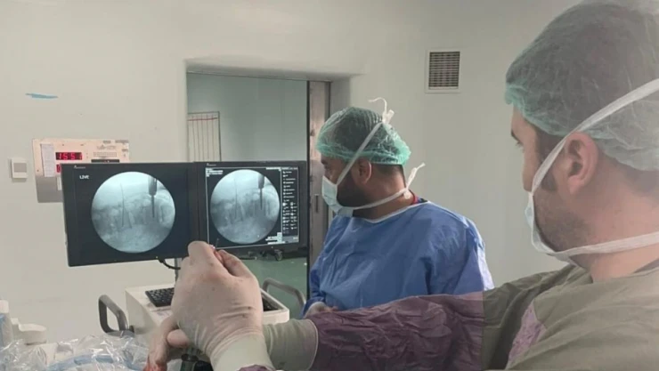 Karabük'te İlk Kez Perkütan Stabilizasyon Ameliyatı Yapıldı