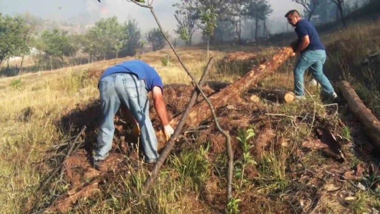 Karabük'teki Orman Yangınına Köylüler Müdahale Etti