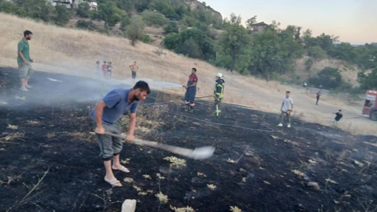 Karabük'te Otluk Alanda Yangın