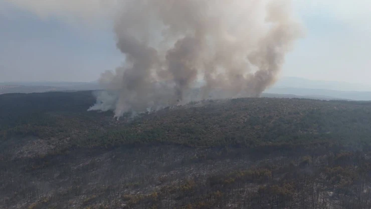 Karabük'teki Orman Yangını Tek Noktada Etkisini Sürdürüyor