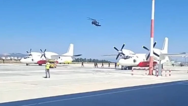 Karabük'teki Yangınlara Hava Desteği Kastamonu Havalimanı'ndan