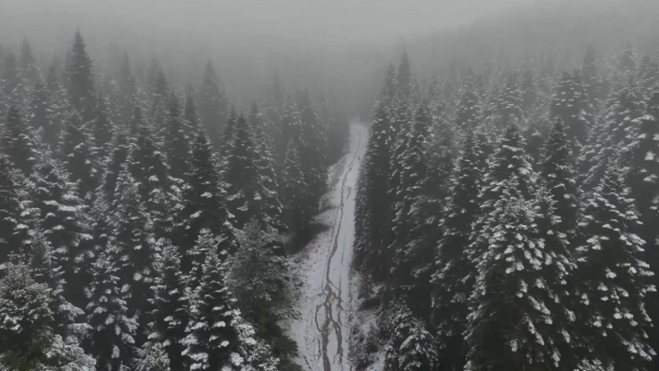 Karabük'ün Yüksek Kesimleri Beyaza Büründü