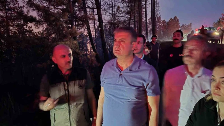 Karabük Valisi Yavuz:'Ovacık ve Safranbolu'daki Yangınları Kısmen Kontrol Altına Aldık'