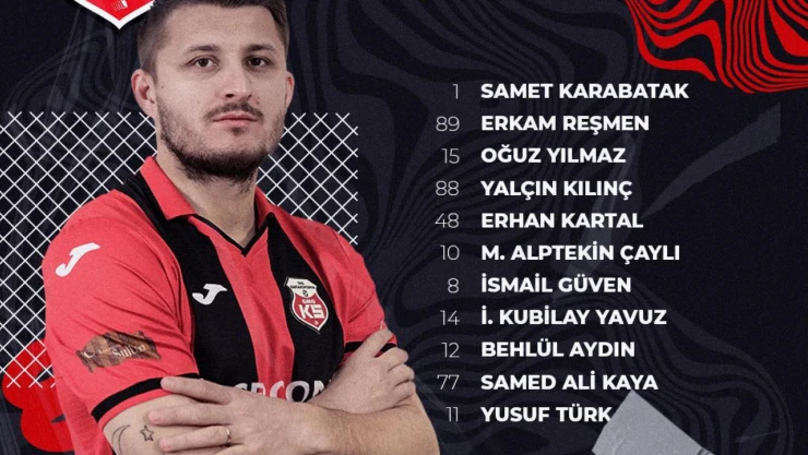 Karamanspor-Kastamonuspor Maçı Kadroları Belli Oldu