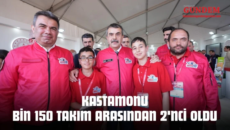 Kastamonu Bin 150 Takım Arasından 2'nci Oldu