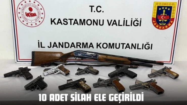 Kastamonu'da 10 Adet Silah Ele Geçirildi