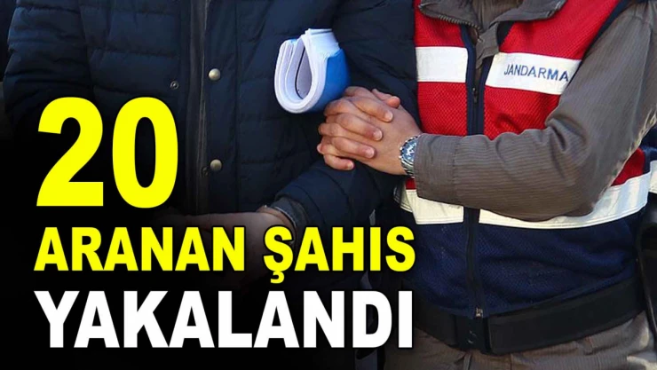 Kastamonu'da 20 Aranan Şahıs Yakalandı