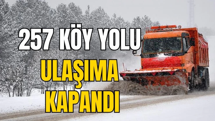 Kastamonu'da 257 Köy Yolu Ulaşıma Kapandı