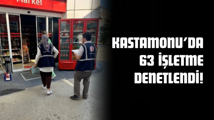 Kastamonu'da 63 İşletme Denetlendi: 9 Bin 498 TL Ceza Kesildi