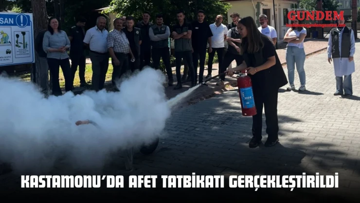 Kastamonu'da Afet Tatbikatı Gerçekleştirildi