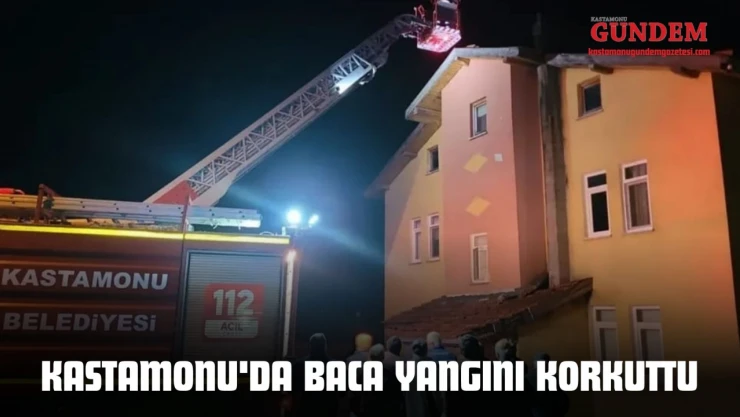 Kastamonu'da Baca Yangını Korkuttu