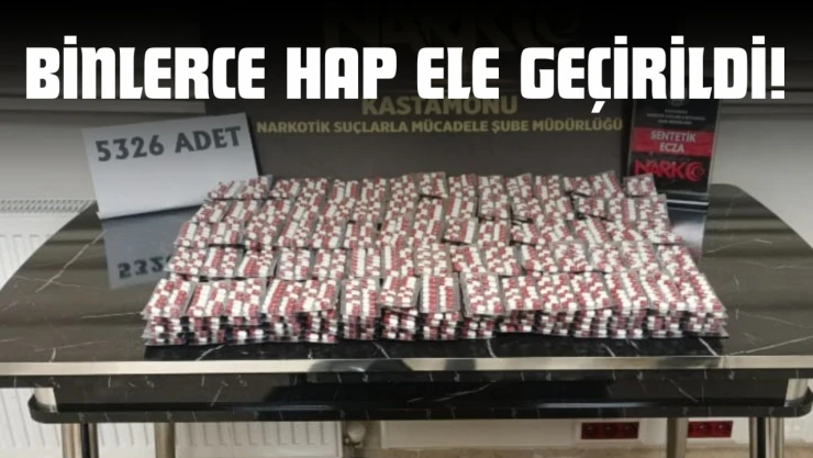 Kastamonu'da Binlerce Hap Ele Geçirildi!