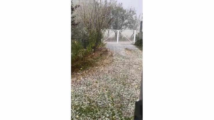 Kastamonu'da dolu yağışı