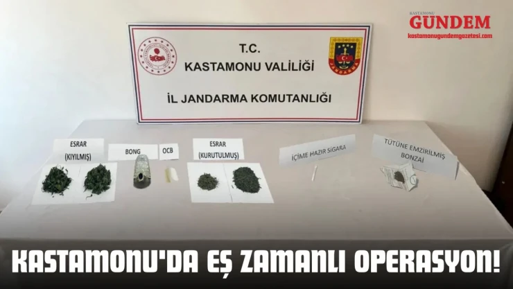 Kastamonu'da Eş Zamanlı Operasyon!