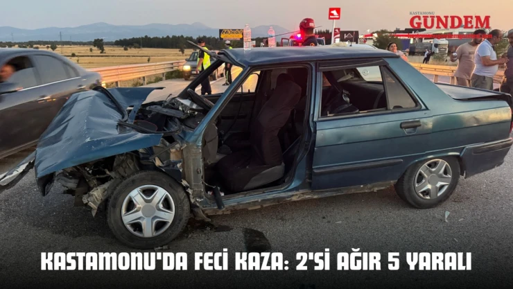 Kastamonu'da Feci Kaza: 2'si Ağır 5 Yaralı