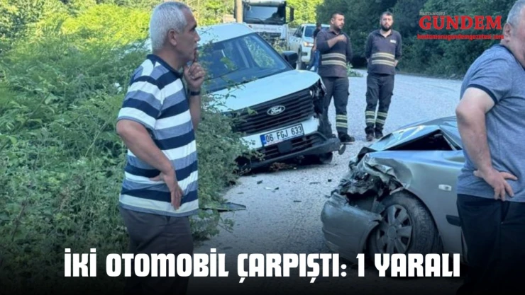 Kastamonu'da İki Otomobil Çarpıştı: 1 Yaralı
