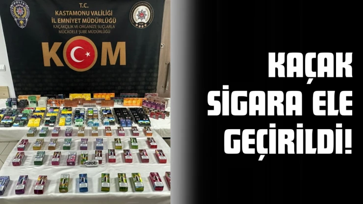 Kastamonu'da Kaçak Sigara Ele Geçirildi!