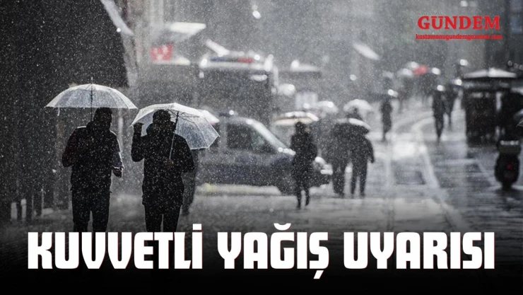 Kastamonu'da Kuvvetli Yağış Uyarısı
