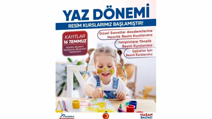 Kastamonu'da Resim Kursları Düzenlenecek