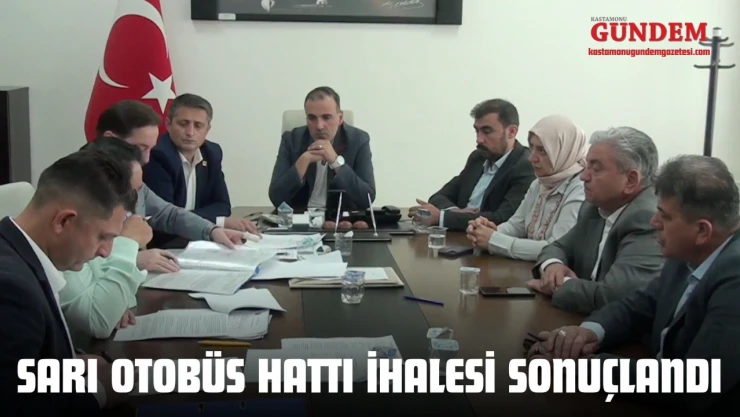 Kastamonu'da Sarı Otobüs Hattı İhalesi Sonuçlandı