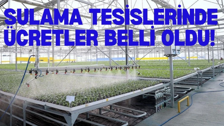 Kastamonu'daki Bu Sulama Tesislerinde Ücretler Belli Oldu!