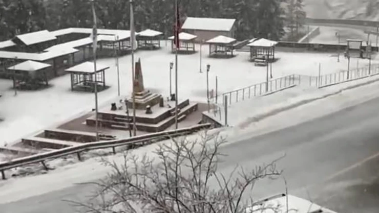 Kastamonu Ilgaz Dağı'nda nisan ayında kar sürprizi