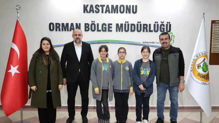 Kastamonu Proje İmam Hatip Ortaokulu'ndan Orman Bölge Müdürlüğü'ne Ziyaret