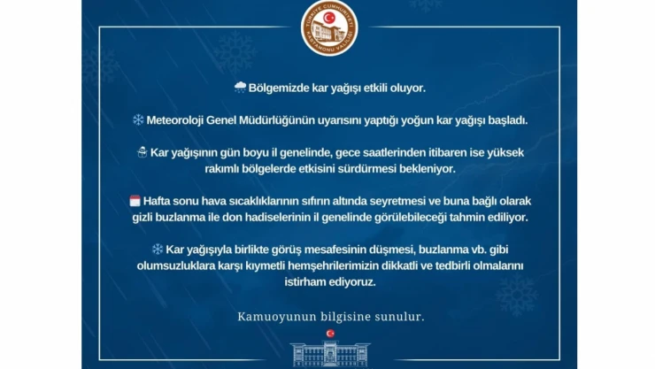Kastamonu Valiliği Uyardı