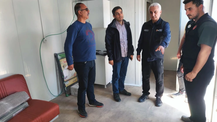 Kastamonu Valisi Çakır, İslahiye'deki çalışmaları yerinde inceliyor