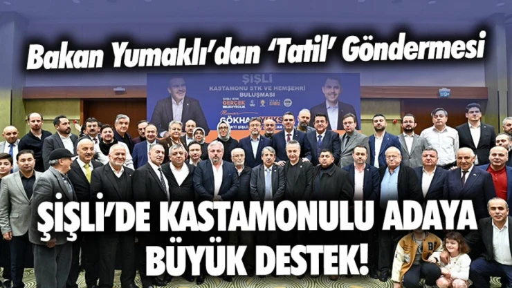 Kastamonulu Bakan'dan Kastamonulu Adaya İstanbul'da Destek