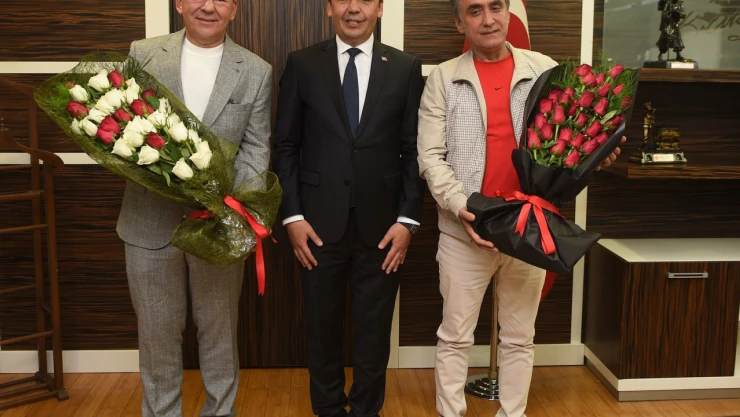 Kastamonuspor ve Amed Sportif'ten Belediye Başkanı Hasan Baltacı'ya Ziyaret