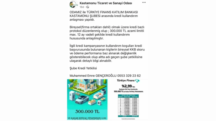 KATSO'dan Kredi Anlaşması